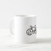 Mug Le vélo est amusant, le vélo est la vie (Devant gauche)