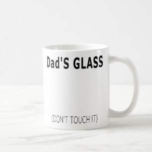 Mug Le verre de papa du papa drôle simple de citation