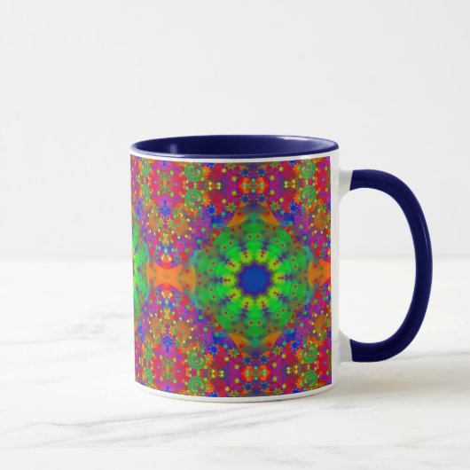 Mug Le vert de chaux orange et le pourpre tient le (Droite)