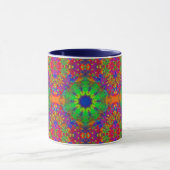 Mug Le vert de chaux orange et le pourpre tient le (Centre)