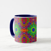 Mug Le vert de chaux orange et le pourpre tient le (Devant gauche)