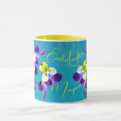 Mug Le Vibrant Johnny Jump-up Laughing Violas (Centre)