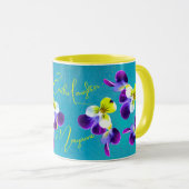 Mug Le Vibrant Johnny Jump-up Laughing Violas (Devant droit)