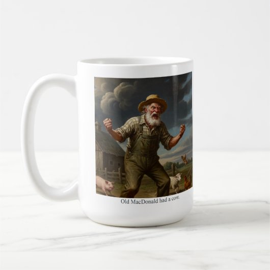 Mug Le vieux MacDonald avait une vache. (Gauche)