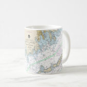 Mug Le vignoble de Martha pour bloquer la carte marine (Devant droit)