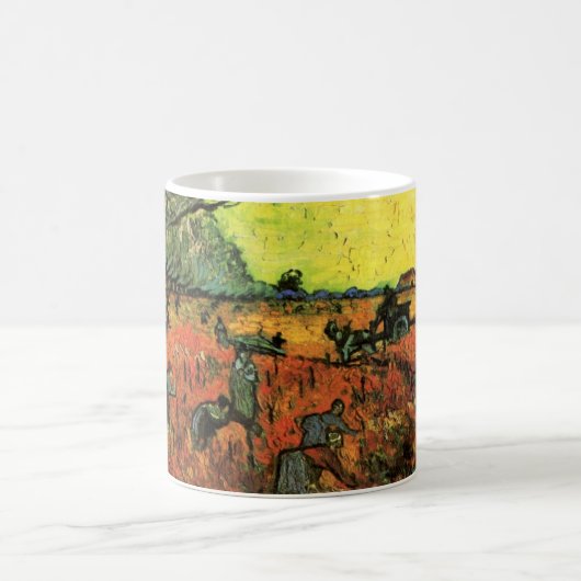Mug Le vignoble rouge par Vincent van Gogh (Centre)