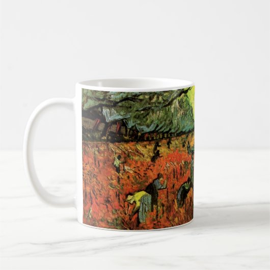 Mug Le vignoble rouge par Vincent van Gogh (Gauche)