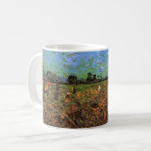 Mug Le Vignoble Vert par Vincent van Gogh (Devant gauche)