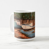 Mug Le Village De Pêcheurs Artisanat Peint À La Main (Devant gauche)