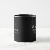 Mug Le vin est la réponse drôle citation de vin (Centre)