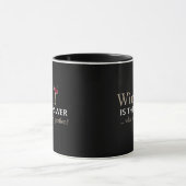 Mug Le vin est la réponse drôle citation de vin (Centre)