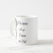 Mug Le vin s'améliore avec l'âge, cadeaux (Devant gauche)
