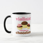 Mug Le violoniste jouera pour le chocolat (Gauche)