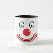 Mug Le visage de Clown avec le nez rouge. Clown  (Centre)