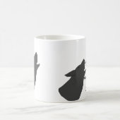 Mug Le visage de loup d'hurlement ajoutent le nom (Centre)