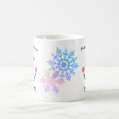 Mug Le visage de Snowman souriant, Flocon de neige, Jo (Centre)