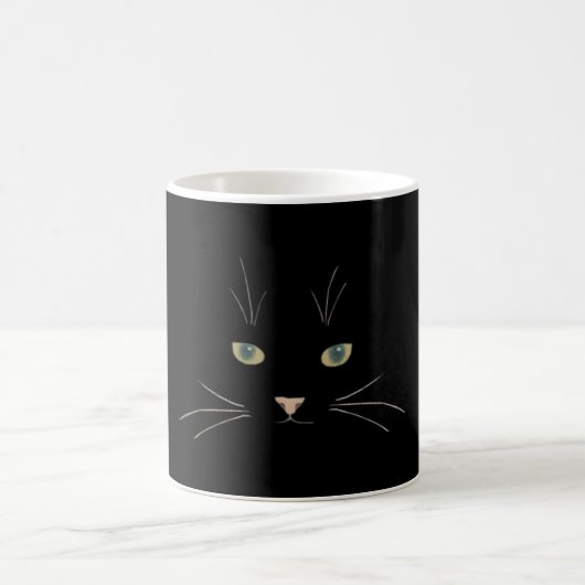 Mug Le visage du chat avec les yeux, le nez et les mur (Centre)