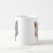 Mug le visage d'un chaton figé en mode derp pur (Centre)
