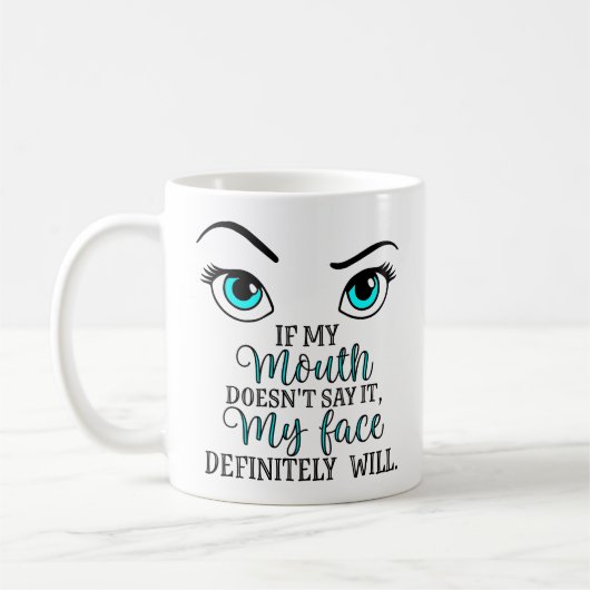 Mug Le visage fait tout ce qui parle (Gauche)