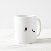 Mug Le visage heureux de Kawaii (Devant droit)