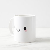 Mug Le visage heureux de Kawaii (Devant gauche)