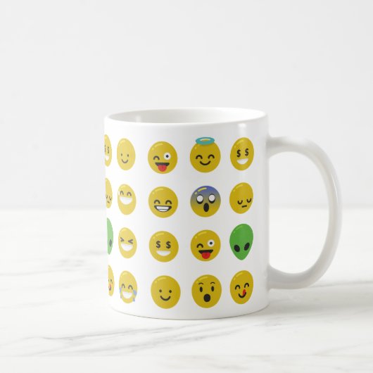 Mug Le visage heureux d'Emoji (Droite)