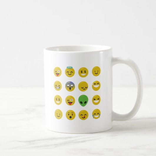 Mug Le visage heureux d'Emoji (Droite)