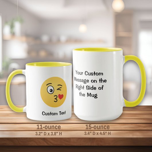 Mug Le visage Jetant une baise
