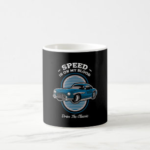 Mug Le Vitesse Est Dans Mon Sang Design De Voiture Cla