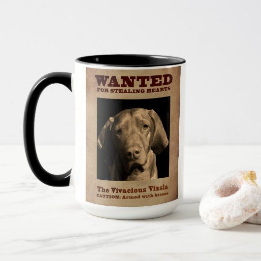Mug Le Vizsla vivace (Avec donut)