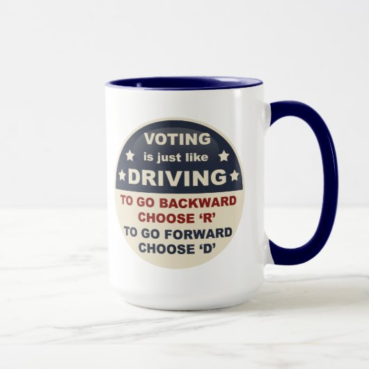 Mug Le vote est juste comme l'entraînement (Droite)