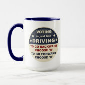 Mug Le vote est juste comme l'entraînement (Gauche)