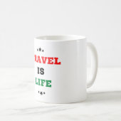 Mug Le Voyage, c'est de la boue de café (Devant droit)