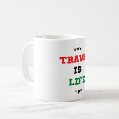 Mug Le Voyage, c'est de la boue de café (Devant gauche)