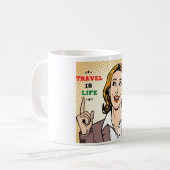 Mug Le Voyage, c'est de la boue de café (Devant gauche)