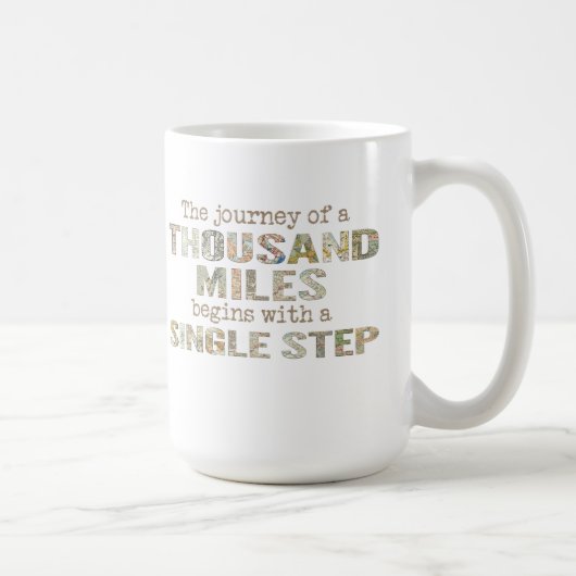 Mug Le voyage d'un millier de kilomètres (Droite)