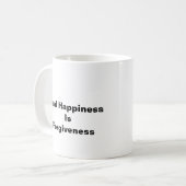 Mug Le vrai bonheur est le pardon (Devant gauche)