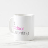 Mug Le vrai marché de l'éducation parentale (Devant gauche)