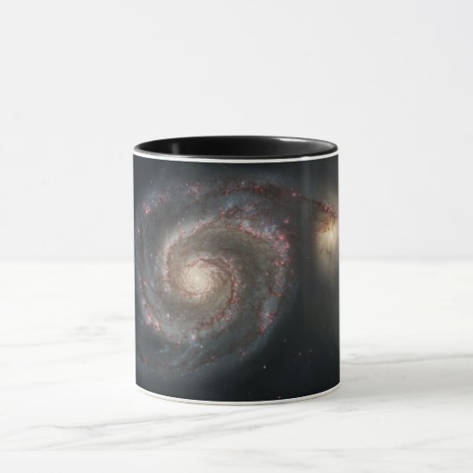 Mug Le Whirlpool Galaxy M51 & Companion dans l'espace (Centre)