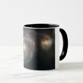 Mug Le Whirlpool Galaxy M51 & Companion dans l'espace (Devant droit)