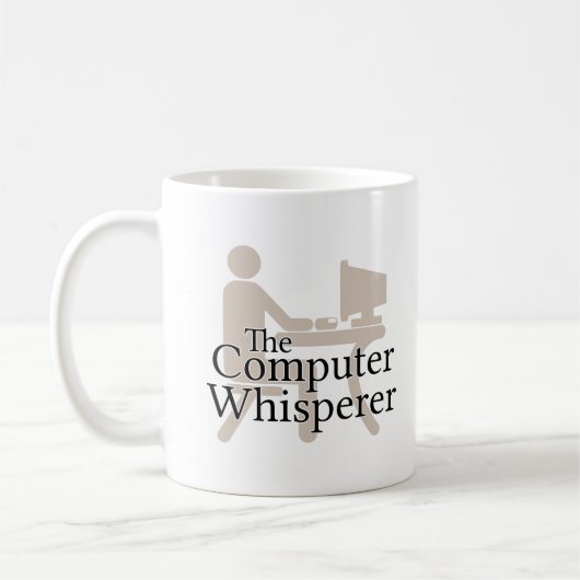 Mug Le Whisperer d'ordinateur (Gauche)
