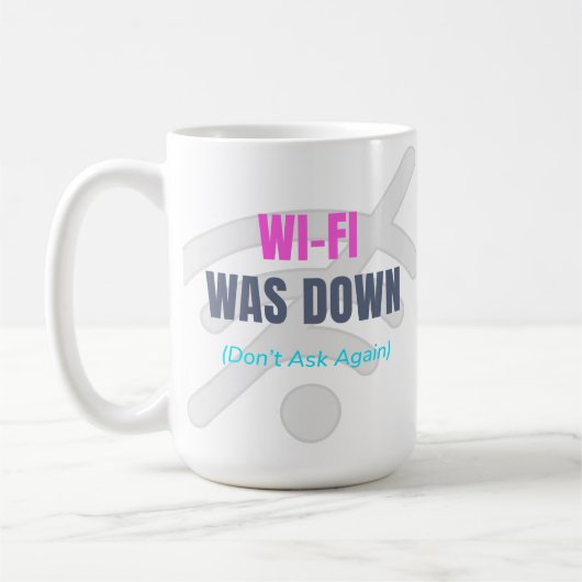 Mug Le Wi-Fi était inaccessible (ne plus le demander) (Gauche)