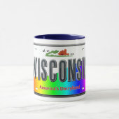 Mug Le Wisconsin - état d'arc-en-ciel (Centre)