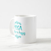 Mug Le yoga me rend heureux (Devant gauche)