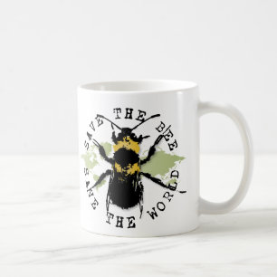 Mug Le yoga parlent : Sauvez les économies d'abeille
