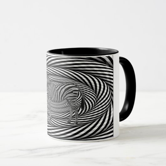 Mug Le zèbre brillent (Devant droit)