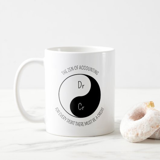 Mug Le zen de la comptabilité (Avec donut)