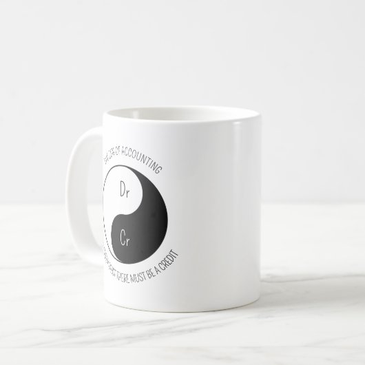 Mug Le zen de la comptabilité (Devant gauche)