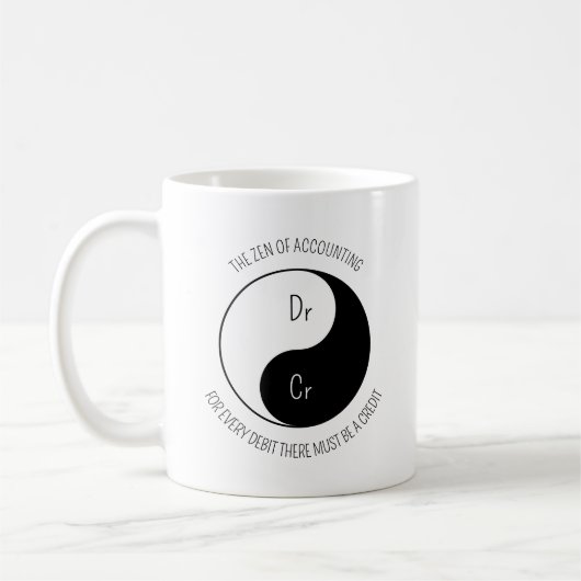 Mug Le zen de la comptabilité (Gauche)