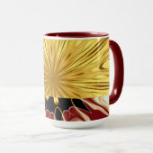 Mug Le Zénith Doré : Luxe de Crème Dorée et de Crème R (Devant droit)